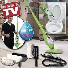 Швабра паровая H2O Mop X5 зеленая 